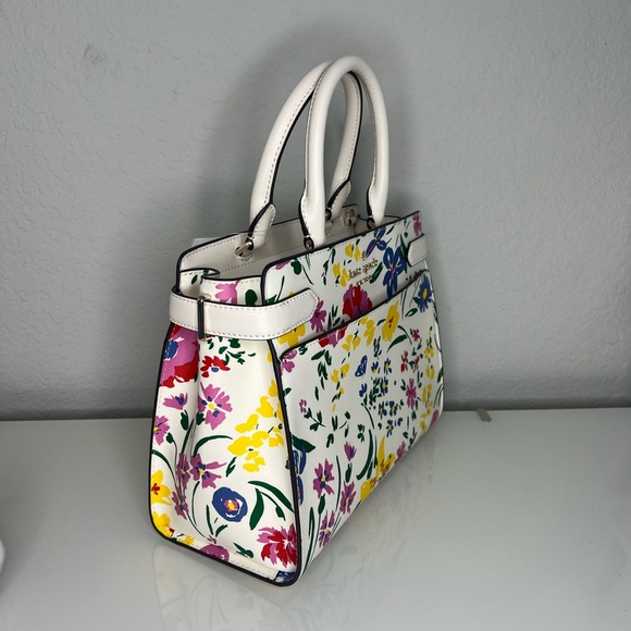 2 Pcs Kate Spade Medium Staci Satchel Garden Bouquet and Wallet NWT - Picture 4 of 12